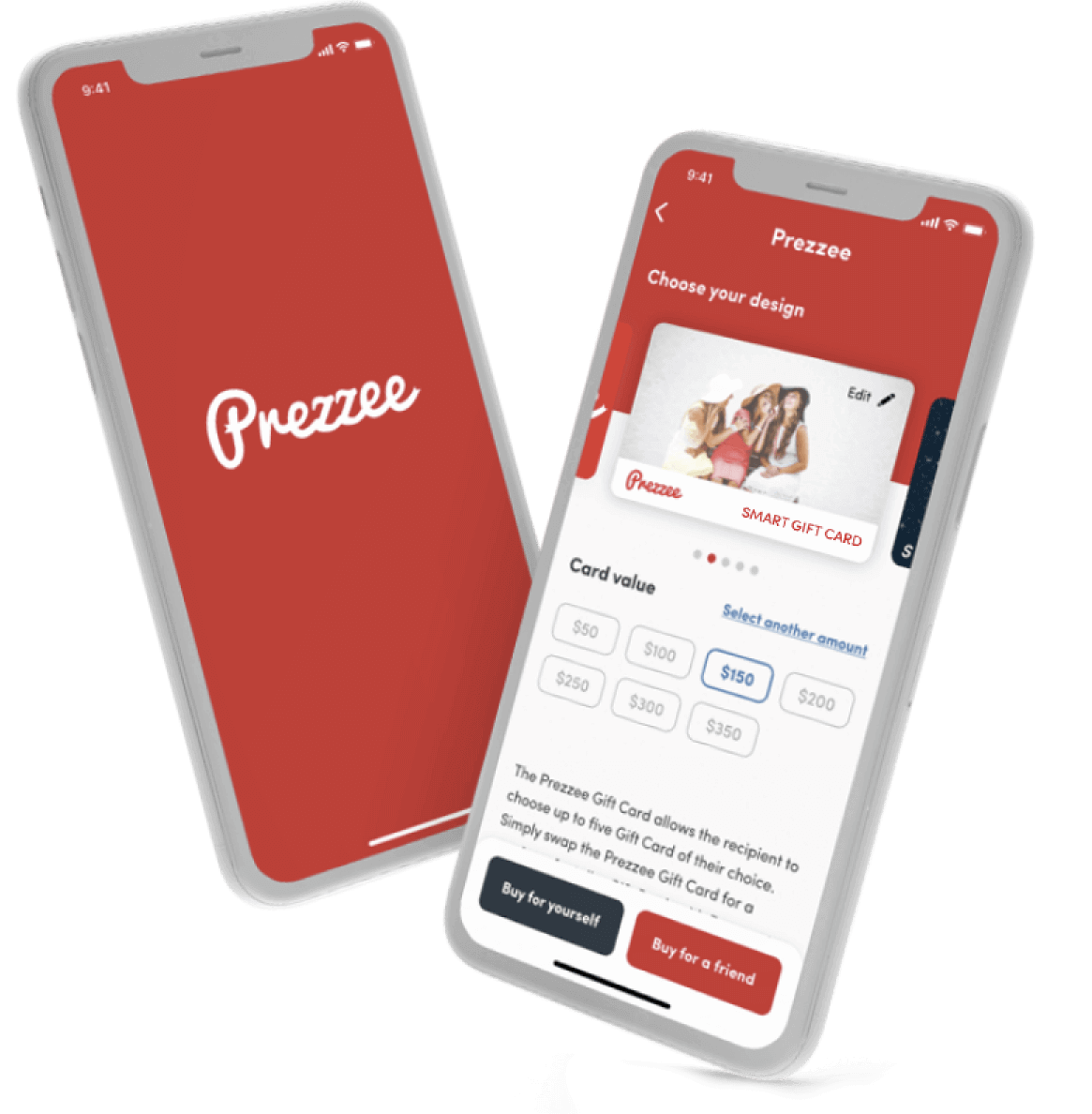 Prezzee iOS and Android mobile applications